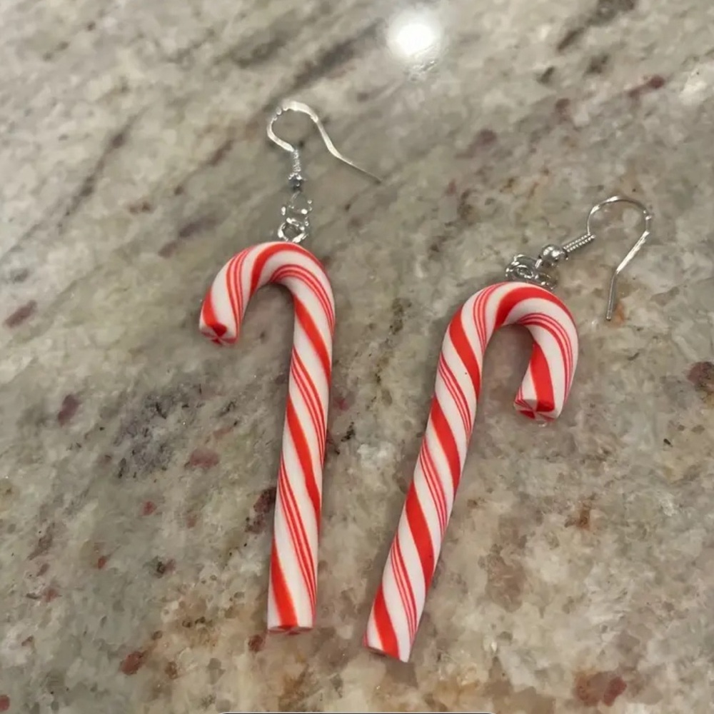 Candy cane earrings